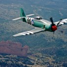 Sea Fury OVer Garden of the Gods